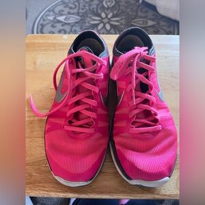 Nike Womens Flex Supreme Tr 3 Pink Cross Training Sneakers